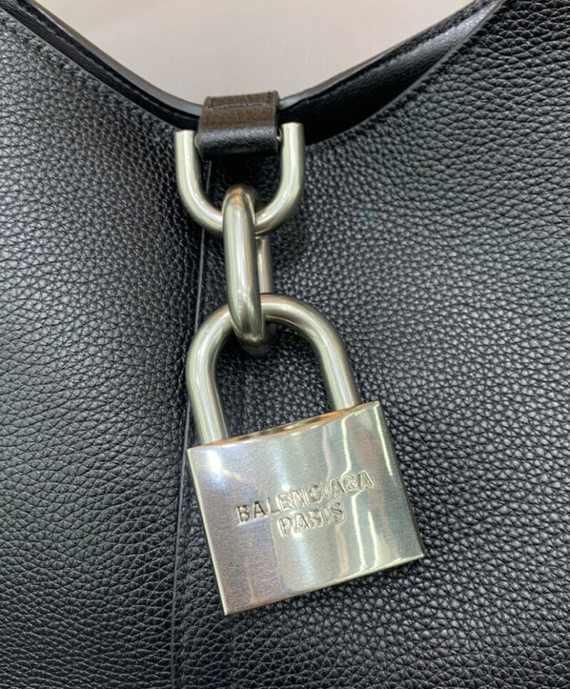 Balenciaga Locker Medium North-South Hobo Bag Black